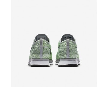 Chaussure Nike Flyknit Racer Pour Homme Lifestyle Blanc/Vert Ombre/Gris Loup/Gris Froid_NO. 526628-103