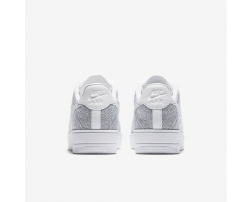 Chaussure Nike Air Force 1 Flyknit Low Pour Homme Lifestyle Gris Froid/Blanc/Blanc_NO. 817419-006