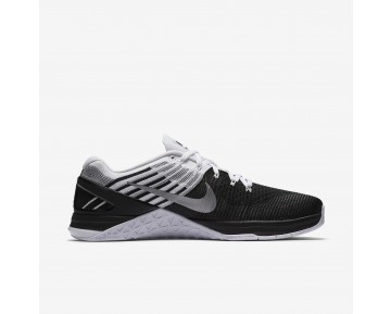 Chaussure Nike Metcon Dsx Flyknit Pour Homme Fitness Et Training Noir/Argent Métallique/Blanc_NO. 852930-005