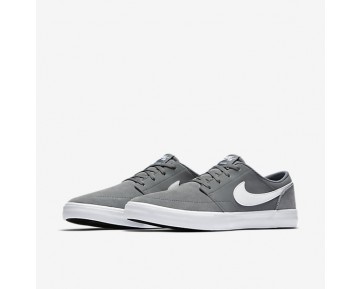 Chaussure Nike Sb Solarsoft Portmore Ii Pour Homme Skateboard Gris Froid/Noir/Blanc_NO. 880266-010