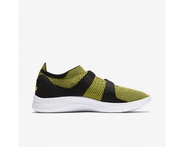 Chaussure Nike Air Sock Racer Ultra Flyknit Pour Femme Lifestyle Jaune Strike/Noir/Blanc_NO. 896447-003