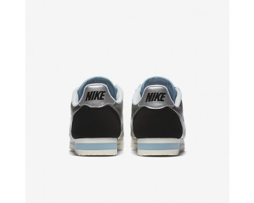 Chaussure Nike Classic Cortez Leather Premium Pour Femme Lifestyle Argent Métallique/Noir/Bleu Mica/Argent Métallique_NO. 833657-004