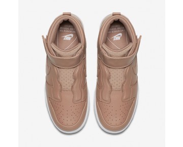 Chaussure Nike Dunk High Ease Pour Femme Lifestyle Poussière D'Argile/Blanc/Poussière D'Argile_NO. 896187-200