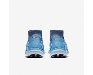 Chaussure Nike Free Rn Motion Flyknit 2017 Pour Femme Running Bleu Chlorine/Violet Poudre Sombre/Rose Coureur/Noir_NO. 880846-400
