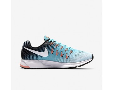 Chaussure Nike Air Zoom Pegasus 33 Pour Femme Running Bleu Glacier/Bleu Polarisé/Noir/Blanc_NO. 831356-405