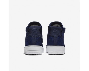 Chaussure Nike Air Force 1 Ultra Flyknit Pour Homme Lifestyle Bleu Marine Collège/Noir/Blanc/Bleu Marine Collège_NO. 817420-401