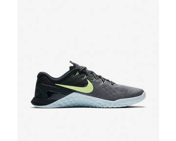 Chaussure Nike Metcon 3 Pour Femme Fitness Et Training Gris Foncé/Bleu Glacier/Noir/Vert Ombre_NO. 849807-003