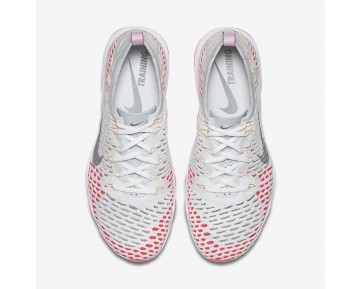 Chaussure Nike Zoom Fearless Flyknit Pour Femme Fitness Et Training Blanc/Rose Coureur/Melon Pâle/Gris Loup_NO. 850426-102
