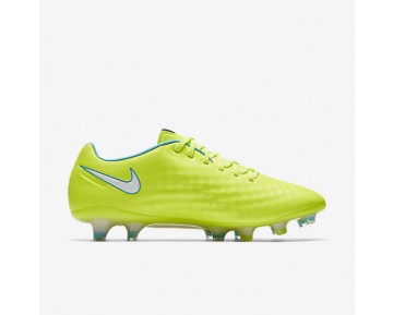 Chaussure Nike Magista Opus Ii Fg Pour Femme Football Volt/Jaune Pâle Électrique/Bleu Chlorine/Blanc_NO. 844218-717