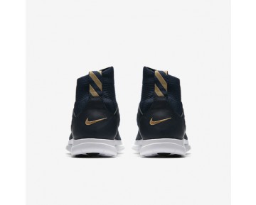 Chaussure Nike Free Hypervenom Iii Fc Flyknit Pour Homme Lifestyle Bleu Marine Collège/Renard Bleu/Rouge Piste/Or Métallique_NO. 898029-400