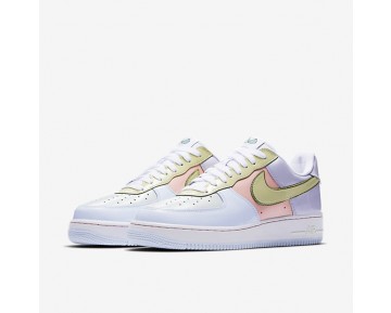 Chaussure Nike Air Force 1 Low Retro Pour Homme Lifestyle Titane/Rose Tempête/Vert Citron Glacé_NO. 845053-500