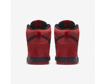 Chaussure Nike Dunk High Pour Homme Lifestyle Rouge Sportif/Noir_NO. 904233-600