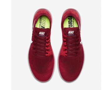 Chaussure Nike Free Rn Flyknit 2017 Pour Homme Running Rouge Équipe/Rouge Université/Cramoisi Brillant/Platine Pur_NO. 880843-600
