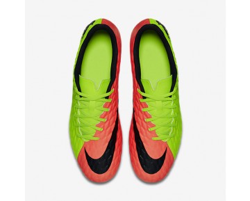 Chaussure Nike Hypervenom Phade 3 Sg Pour Homme Football Vert Électrique/Hyper Orange/Volt/Noir_NO. 852544-308