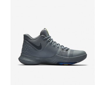 Chaussure Nike Kyrie 3 Pour Homme Basketball Gris Froid/Pure/Bleu Polarisé/Bleu Nuit Marine_NO. 852395-001