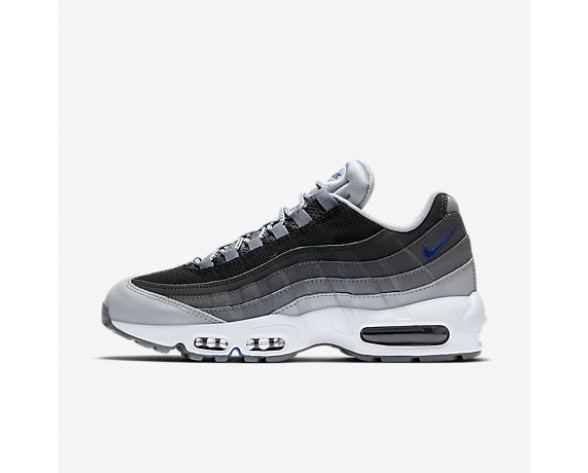 Chaussure Nike Air Max 95 Essential Pour Homme Lifestyle Gris Loup/Noir/Gris Foncé/Bleu Électrique_NO. 749766-018