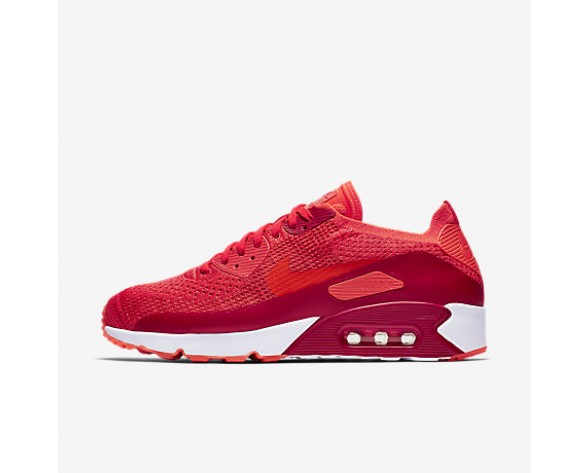 Chaussure Nike Air Max 90 Ultra 2.0 Flyknit Pour Homme Lifestyle Cramoisi Brillant/Rouge Université/Orange Max/Cramoisi Brillant_NO. 875943-600