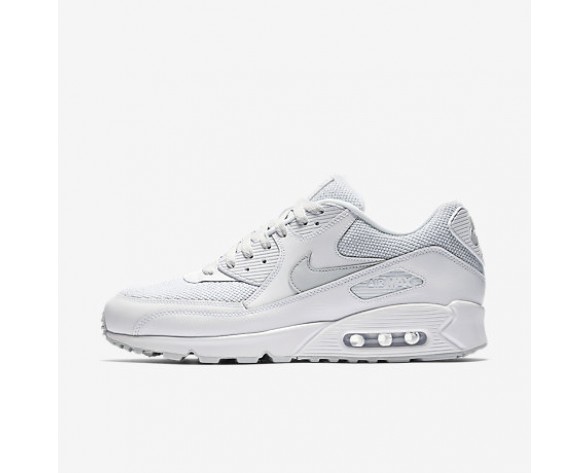 Chaussure Nike Air Max 90 Essential Pour Homme Lifestyle Blanc/Platine Pur_NO. 537384-134