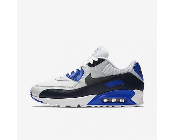 Chaussure Nike Air Max 90 Essential Pour Homme Lifestyle Obsidienne/Platine Pur/Bleu Coureur/Gris Foncé_NO. 537384-421
