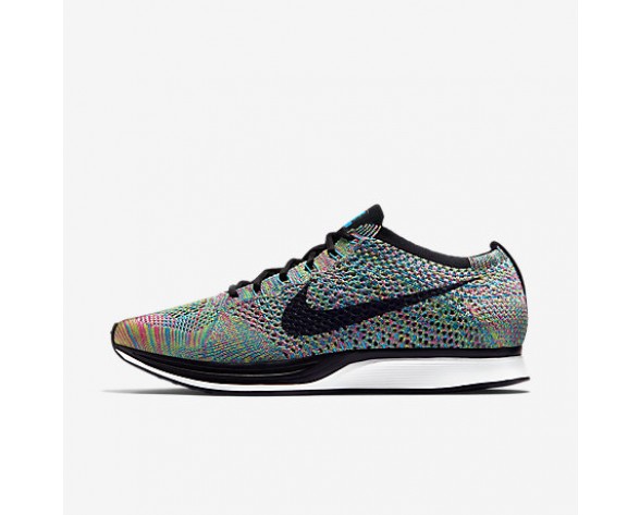 Chaussure Nike Flyknit Racer Pour Homme Lifestyle Vert Impact/Bleu Lagon/Rose Framboise/Noir_NO. 526628-304