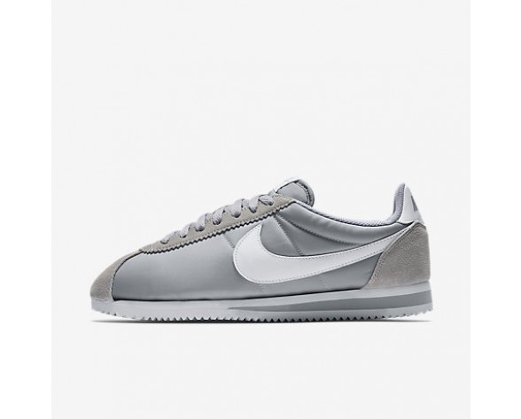 Chaussure Nike Classic Cortez Nylon Pour Homme Lifestyle Gris Loup/Blanc_NO. 807472-010