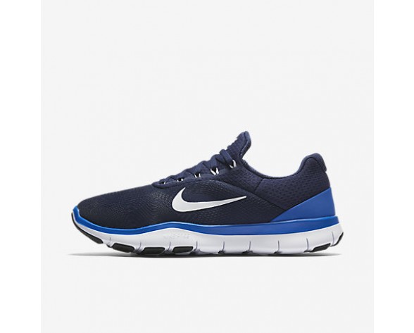 Chaussure Nike Free Trainer V7 Pour Homme Fitness Et Training Bleu Binaire/Hyper Cobalt/Noir/Blanc_NO. 898053-400