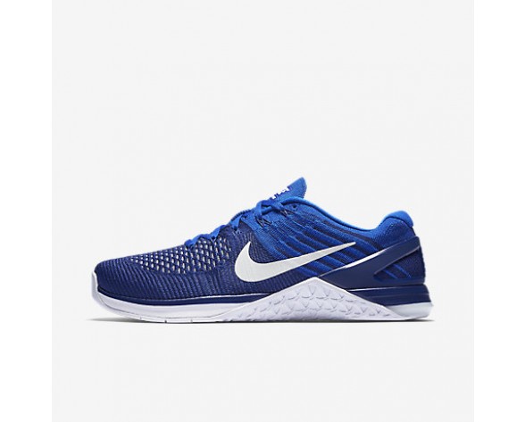 Chaussure Nike Metcon Dsx Flyknit Pour Homme Fitness Et Training Bleu Royal Profond/Bleu Coureur/Blanc_NO. 852930-402