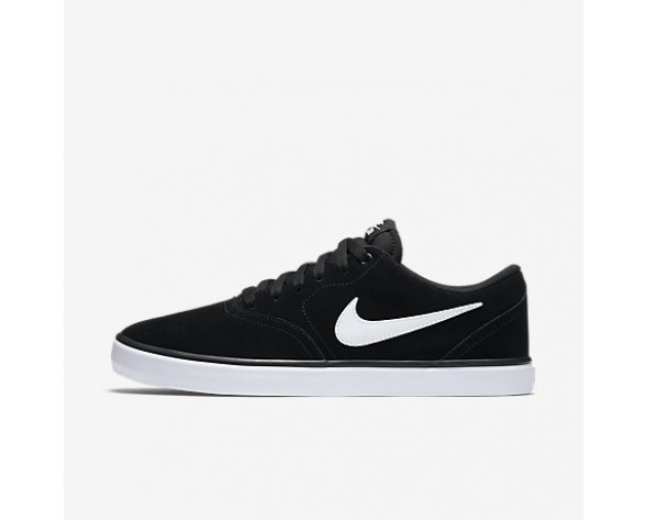 Chaussure Nike Sb Check Solarsoft Pour Homme Skateboard Noir/Blanc_NO. 843895-001