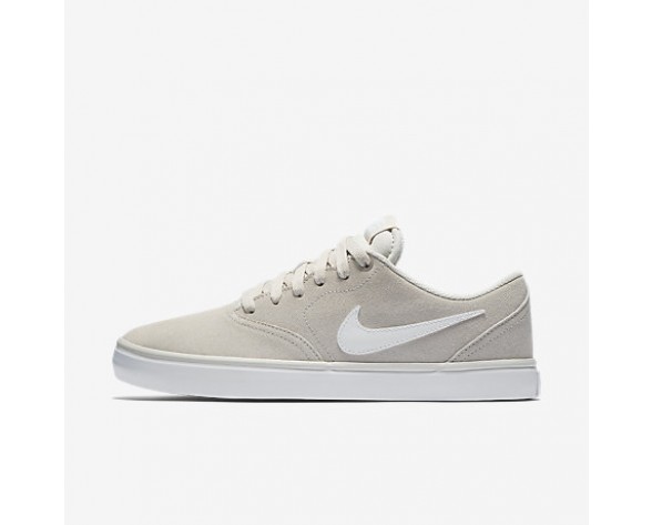 Chaussure Nike Sb Check Solarsoft Pour Homme Skateboard Beige Clair/Gomme Marron Clair/Blanc_NO. 843895-010