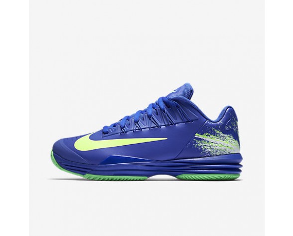 Chaussure Nike Court Lunar Ballistec 1.5 Legend Pour Homme Tennis Bleu Souverain/Vert Electro/Blanc/Vert Ombre_NO. 812939-400