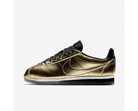 Chaussure Nike Classic Cortez Leather Se Pour Femme Lifestyle Or Métallique/Blanc/Noir/Or Métallique_NO. 902854-700