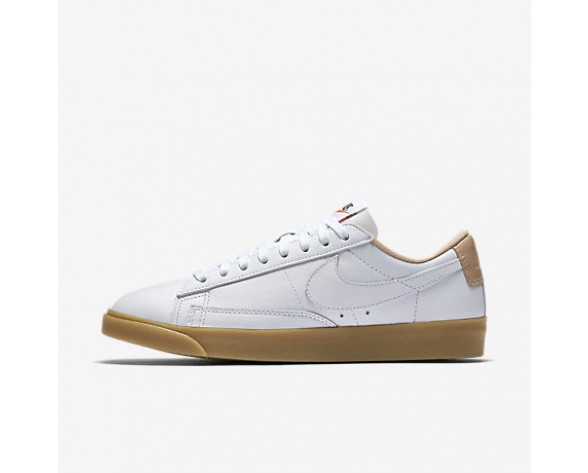 Chaussure Nike Blazer Premium Low Pour Femme Lifestyle Blanc/Brun Vachette/Gomme Marron Clair/Blanc_NO. 454471-101