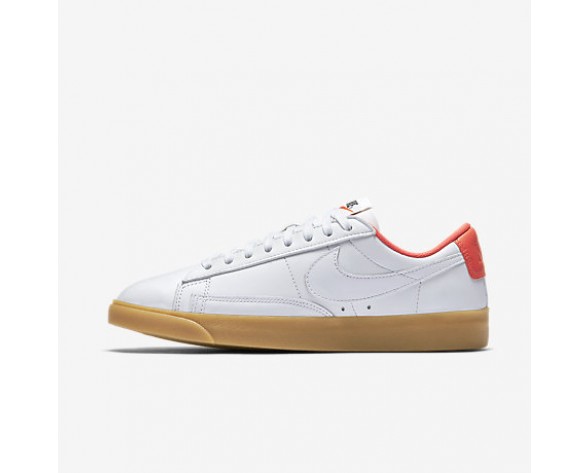 Chaussure Nike Blazer Premium Low Pour Femme Lifestyle Blanc/Orange Max/Gomme Marron Clair/Blanc_NO. 454471-102