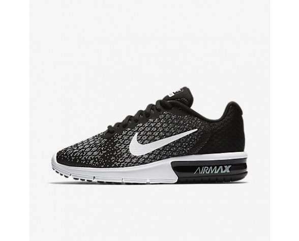 Chaussure Nike Air Max Sequent 2 Pour Femme Lifestyle Noir/Gris Foncé/Gris Loup/Blanc_NO. 852465-002