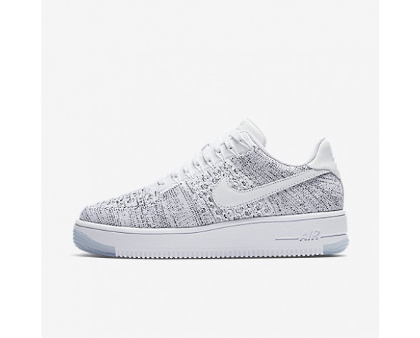 Chaussure Nike Air Force 1 Flyknit Low Pour Femme Lifestyle Blanc/Noir/Blanc_NO. 820256-103