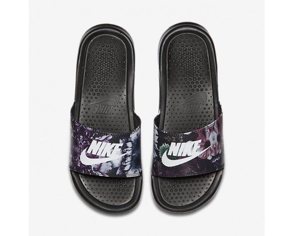 Chaussure Nike Benassi Just Do It Ultra Premium Pour Femme Lifestyle Noir/Blanc_NO. 818737-010