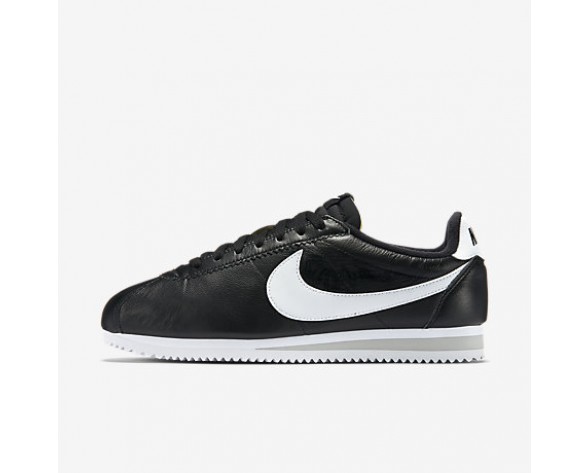 Chaussure Nike Classic Cortez Premium Pour Femme Lifestyle Noir/Gris Neutre/Blanc_NO. 807480-010