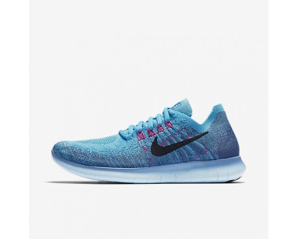 Chaussure Nike Free Rn Flyknit 2017 Pour Femme Running Bleu Toile/Bleu Chlorine/Bleu Lune/Obsidienne Foncée_NO. 880844-400