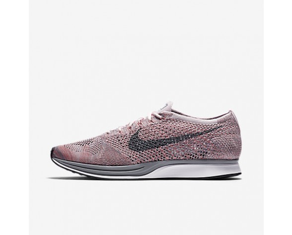 Chaussure Nike Flyknit Racer Pour Femme Running Rose Perle/Melon Brillant/Gris Loup/Gris Froid_NO. 526628-604