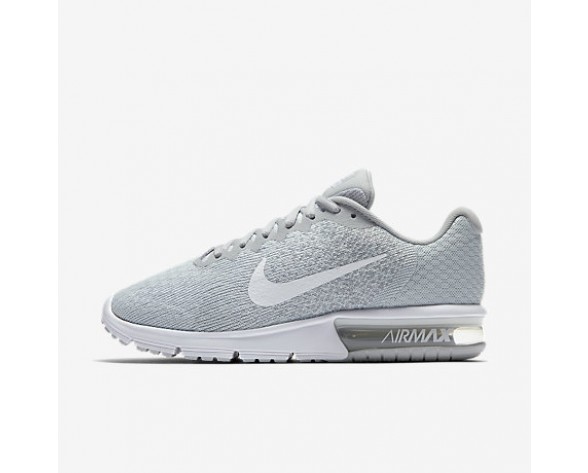 Chaussure Nike Air Max Sequent 2 Pour Femme Running Platine Pur/Gris Loup/Platine Métallisé/Blanc_NO. 852465-007
