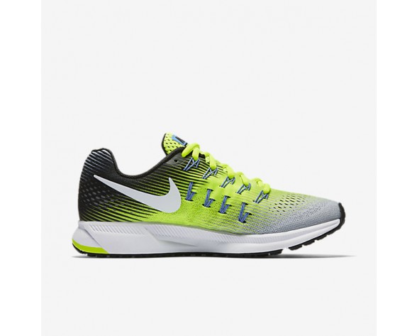 Chaussure Nike Air Zoom Pegasus 33 Pour Femme Running Argent Mat/Volt/Noir/Blanc_NO. 831356-007