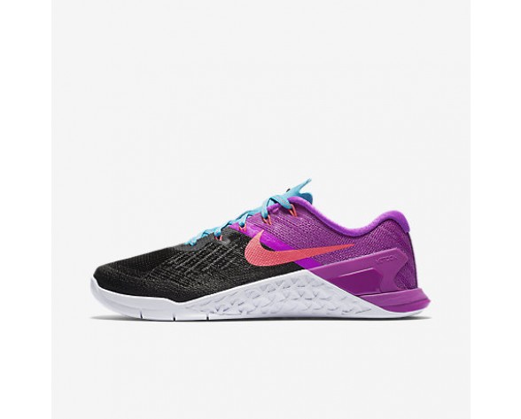 Chaussure Nike Metcon 3 Pour Femme Fitness Et Training Noir/Hyper Violet/Bleu Chlorine/Rose Coureur_NO. 849807-002