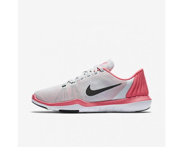 Chaussure Nike Flex Supreme Tr 5 Pour Femme Fitness Et Training Platine Pur/Rose Coureur/Gris Loup/Noir_NO. 852467-006