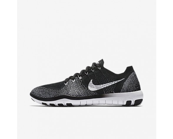 Chaussure Nike Free Focus Flyknit 2 Pour Femme Fitness Et Training Noir/Blanc_NO. 880630-001