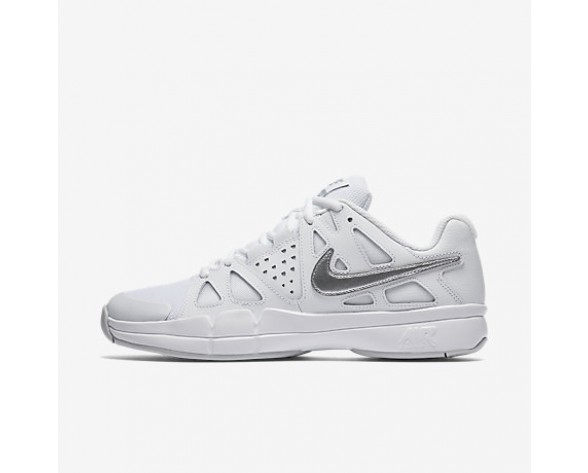 Chaussure Nike Court Air Vapor Advantage Pour Femme Tennis Blanc/Platine Pur/Argent Métallique_NO. 599364-100