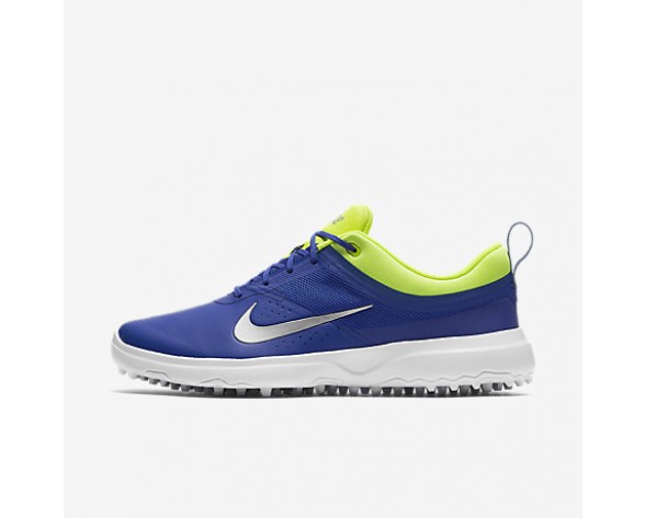 Chaussure Nike Akamai Pour Femme Golf Bleu Souverain/Volt/Argent Métallique_NO. 818732-401