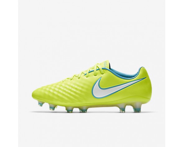 Chaussure Nike Magista Opus Ii Fg Pour Femme Football Volt/Jaune Pâle Électrique/Bleu Chlorine/Blanc_NO. 844218-717