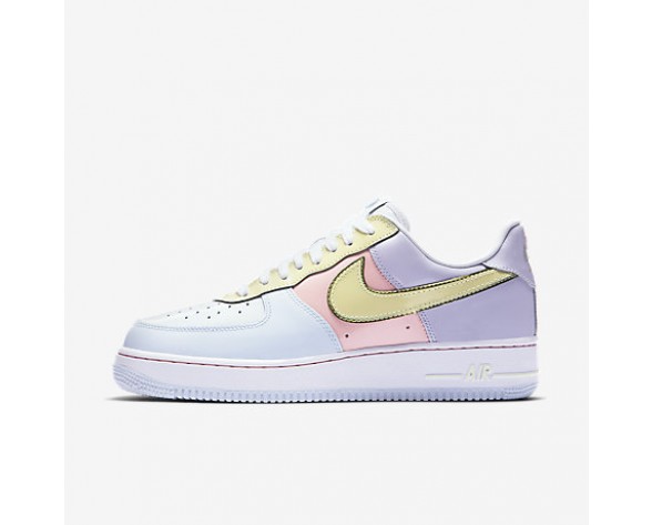 Chaussure Nike Air Force 1 Low Retro Pour Homme Lifestyle Titane/Rose Tempête/Vert Citron Glacé_NO. 845053-500