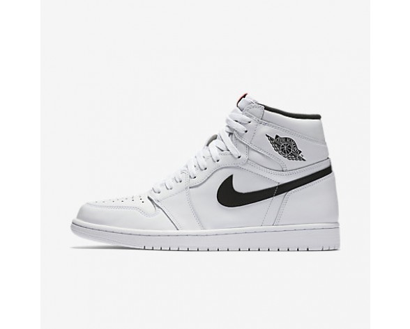 Chaussure Nike Jordan 1 Retro High Og Pour Homme Lifestyle Blanc/Blanc/Noir_NO. 555088-102