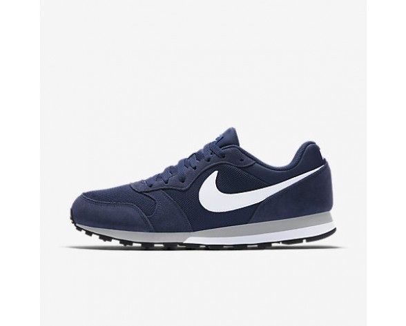 Chaussure Nike Md Runner 2 Pour Homme Lifestyle Bleu Nuit Marine/Gris Loup/Blanc_NO. 749794-410